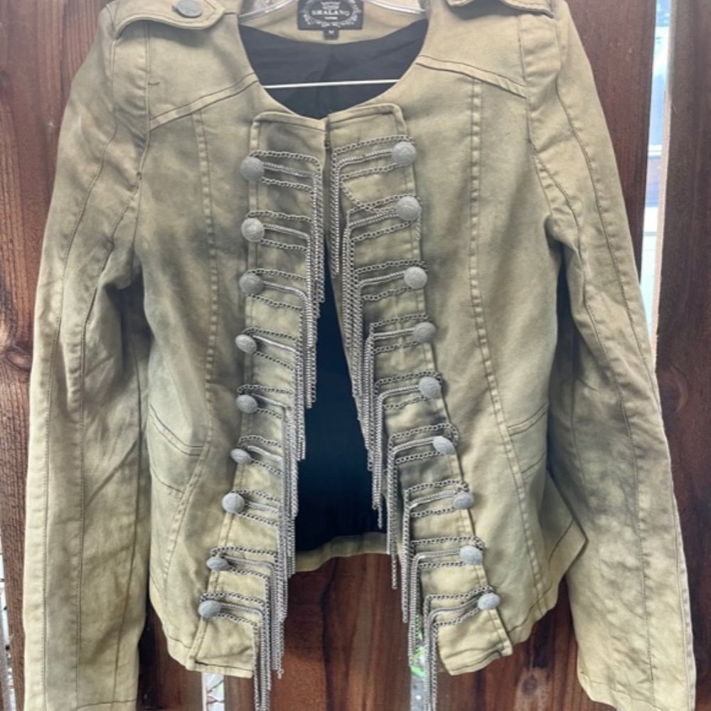 Women's Military style jacket, Size Medium